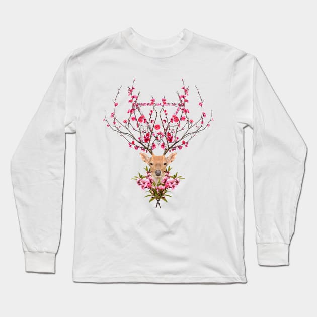 Spring Deer Final Long Sleeve T-Shirt by astronaut